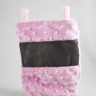 Torebka do oswajania „Bonding pouch” różowo-szara minky