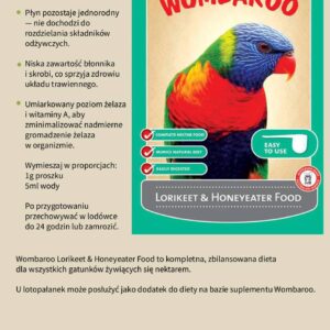Wombaroo Lorikeet & Honeyeater Food 220g
